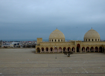 Baku's Nardaran township being landscaped. Azerbaijan, 25 Jan. 2016